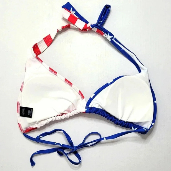 CITY STREETS American Flag Bikini Top Only (New) - Picture 2 of 5